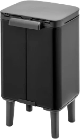мусорное ведро brabantia bo hi 227028 4 л, матовое черное