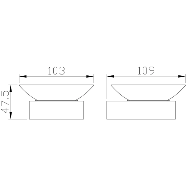 Мыльница Wonzon & Woghand Lotte WW-8322 настенная, хром