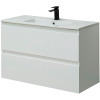 тумба под раковину allen brau eclipse 100 1.e1003.wm подвесная белая матовая