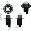 душевой трап berges platz norma 100x100 090058 с решеткой хром матовый