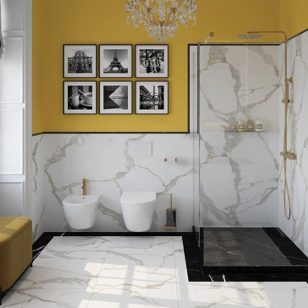 биде aqueduto ovo ovo0310 подвесное, 52.5х36.5 см, белый глянцевый