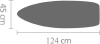 чехол для гладильной доски brabantia perfectfit c 131103 124x45, черный деним