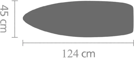 чехол для гладильной доски brabantia perfectfit c 131103 124x45, черный деним