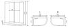 душевая кабина timo lux 120x85 t-7702r с гидромассажем