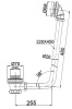 слив-перелив для ванны belbagno bb567-ovf-brn