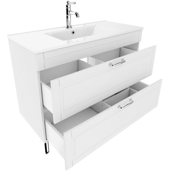 тумба с раковиной iddis oxford 100 oxf10w1i95k белая