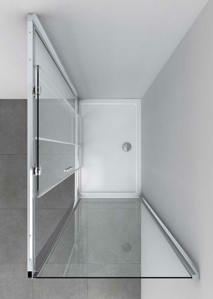 душевой уголок vincea soft 110x90 vsr-3so9011clb профиль черный стекло прозрачное