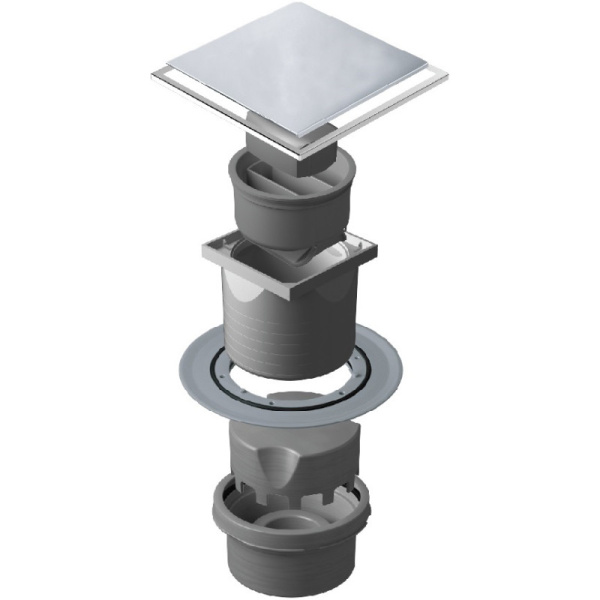 душевой трап 94x94/50 мм pestan confluo standard plate vertical 13702567 2 в 1 с основой под плитку
