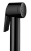 гигиенический душ со смесителем bossini paloma flat e37015b.073 черный матовый