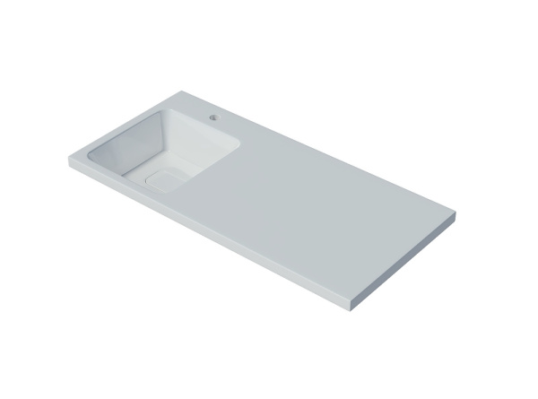 раковина madera kamilla 100 l 4627173210577 на стиральную машину, белая