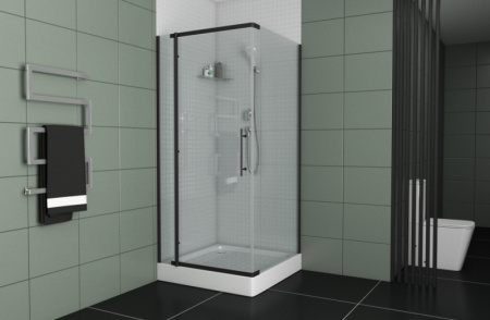 душевой уголок bravat blackline 90×90 см, bs090.3113a черный