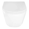 унитаз azario uno az-2380 подвесной, безободковый, с сиденьем микролифт, 48.5x36.5x36.5 см, белый