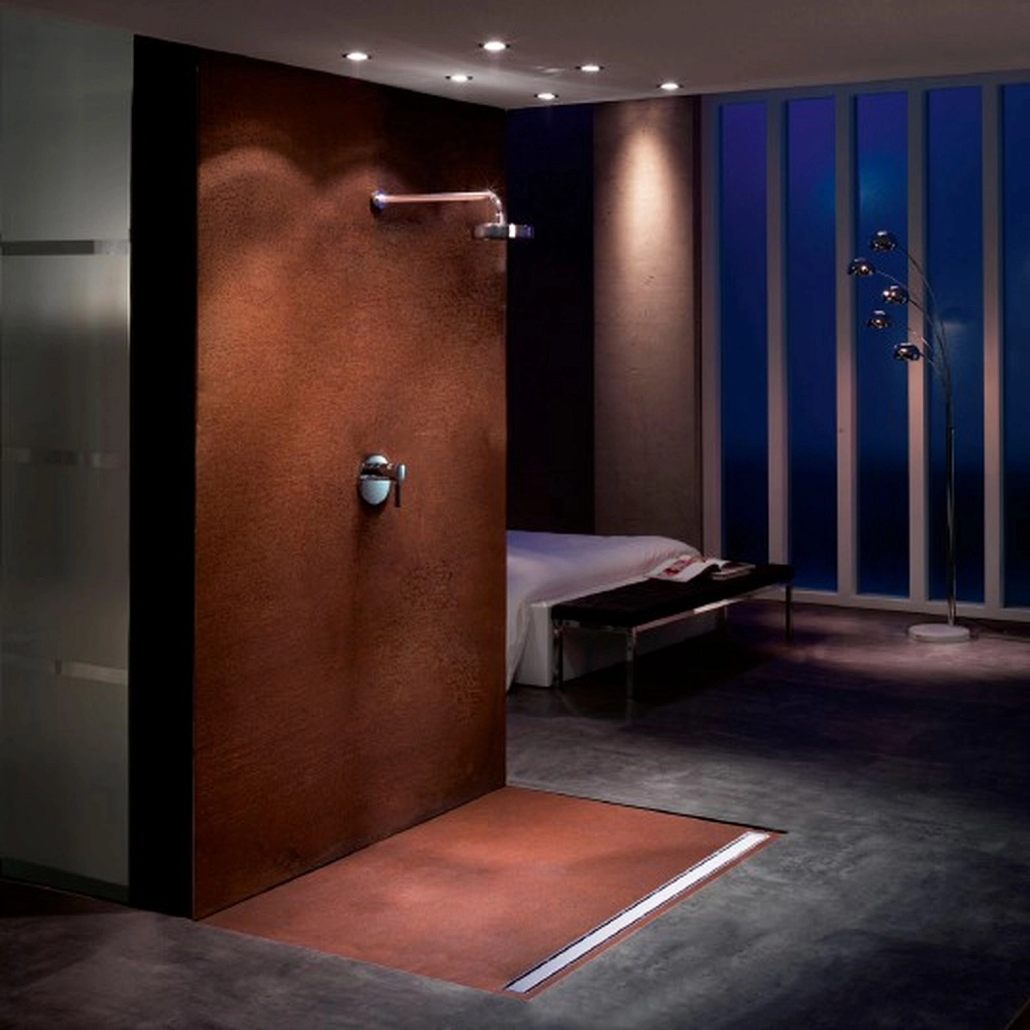 Душевой лоток Tece TECElinus 90 см 15103099 2 в 1 с основой для плитки tile и steel с мембраной, хром матовый