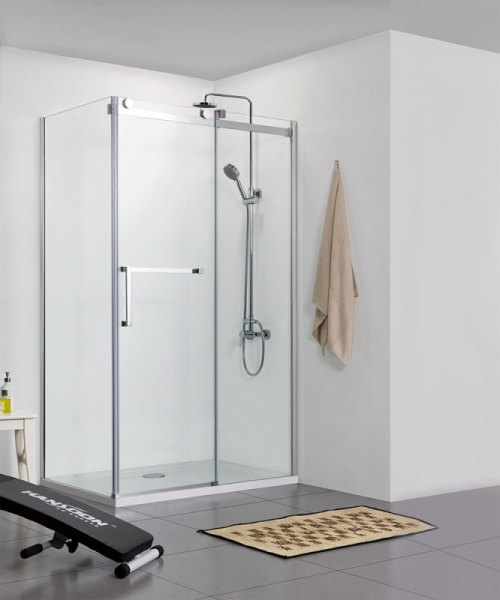 душевой уголок bravat wave 120×80 bs120.3102s профиль хром, стекло прозрачное