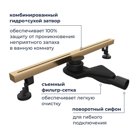 душевой трап rgw sdr-52gb