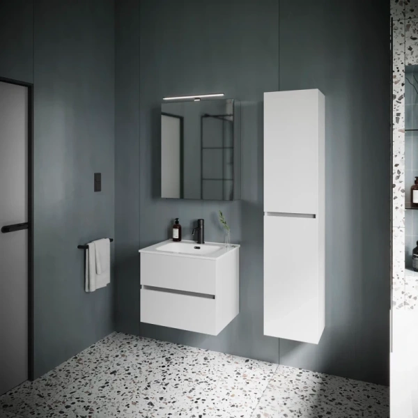 шкаф-пенал sancos urban подвесной белый глянцевый 35 см. арт. pur35w