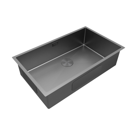 кухонная мойка paulmark next 74 uni pm217444-mg, цвет серый матовый