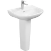 раковина roca access zru9307608 50x41 см, подвесная, белый