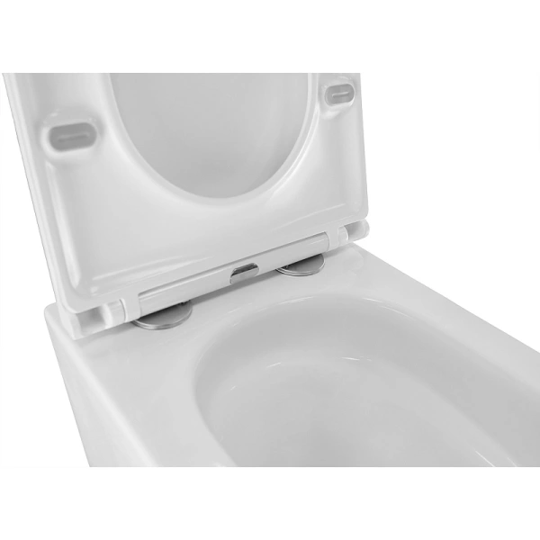 унитаз azario pro pro-0002 uq3 подвесной, безободковый, с сиденьем микролифт, слив "торнадо", 49х34х35 см, белый