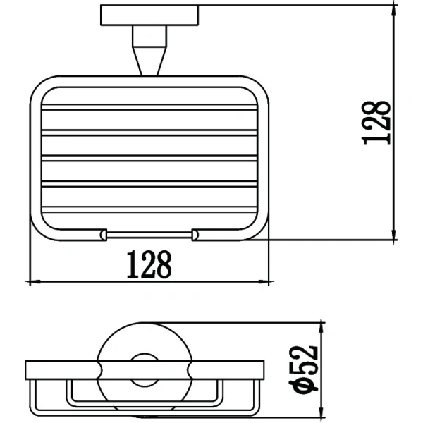 Мыльница Savol 87 S-008732 хром