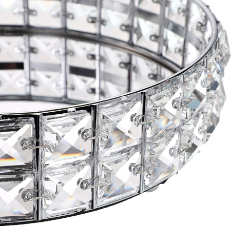 подставка для предметов kassatex crystal silver cry-rtr30-slv 30 см