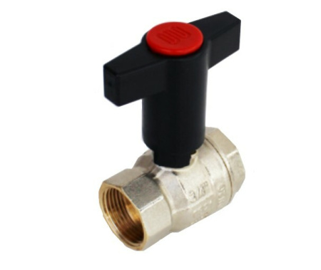 Кран шаровой 1/2", ВВ, высокая ручка из пластмассы Кран шаровой 1/2", ВВ, высокая ручка из пластмассы