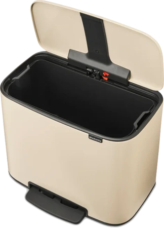 мусорное ведро brabantia pedal bin bo 201622 36 л, бежевое