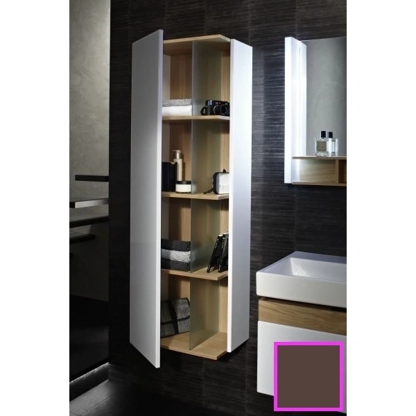 шкаф пенал jacob delafon terrace 50 l eb1179g-n23 подвесной коричневый