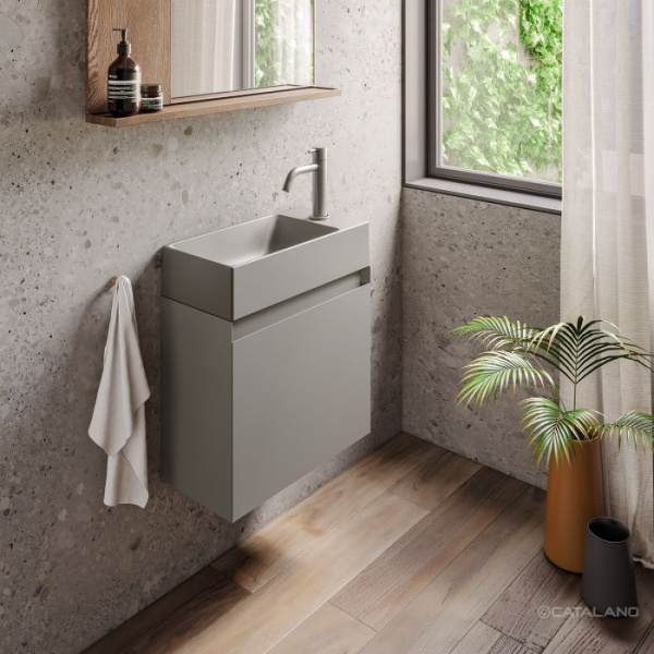 раковина catalano premium 50x25 0220520023 цемент матовый раковина catalano premium 50x25 0220520023 цемент матовый