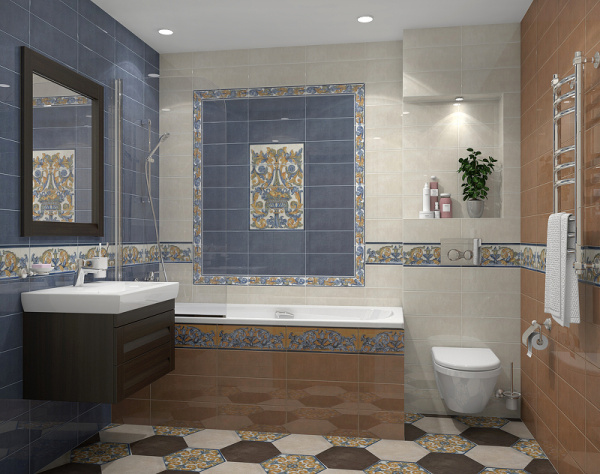 Керамическая плитка Kerama Marazzi Площадь Испании жёлтый 15130 настенная 15х40 см