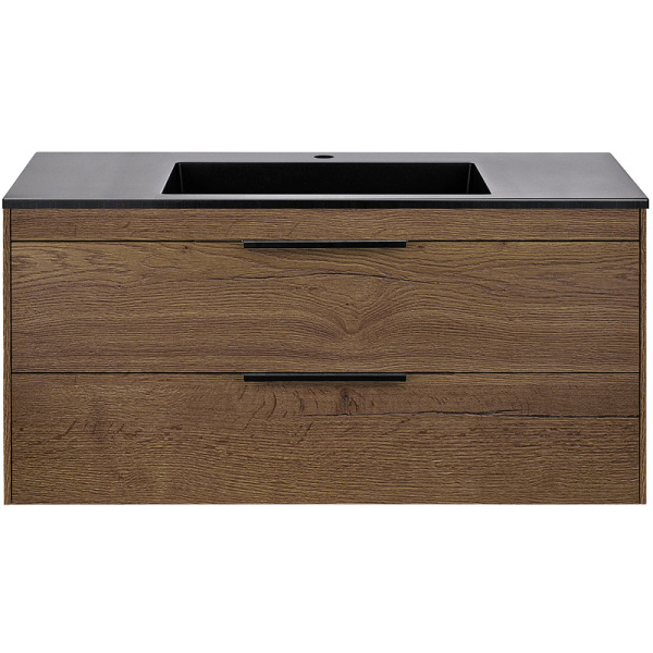 тумба под раковину vincea chiara 2d 100 vmc-2c2100to подвесная t.oak