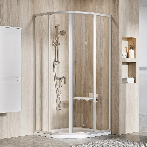 душевой уголок ravak supernova skcp4-90 90×90 3117ou02z1 профиль сатин, стекло прозрачное