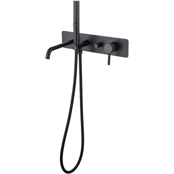 смеситель для ванны allen brau priority 5.31a05-31 черный матовый