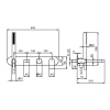 смеситель для ванны fantini mare 51 02 v021b