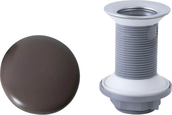 донный клапан allen brau fantasy 5.11001.tp для раковины, без перелива, коричневый