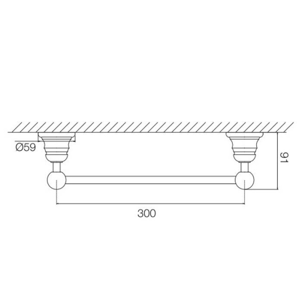 Полотенцедержатель Fima Carlo Frattini Victory F6060/30CR