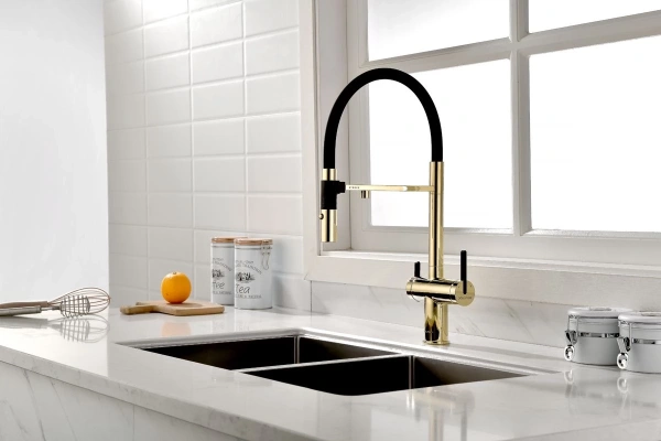 смеситель для кухни с подключением к фильтру paulmark gravity gr213888-g