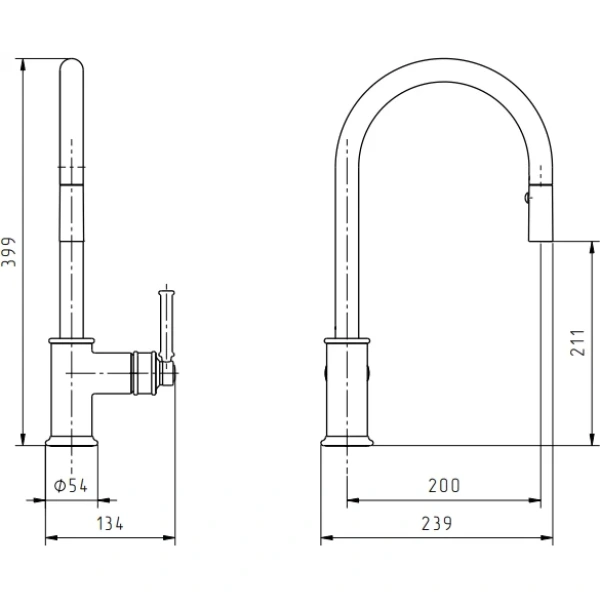 смеситель для кухни migliore ermitage mini 31528 с выдвижным изливом, золотой