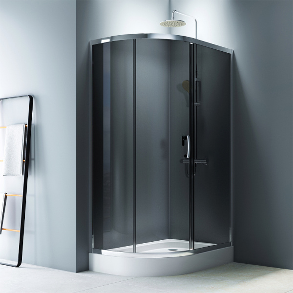 душевой уголок am.pm like solo slide 120×80 w83g-302u120cg64 профиль хром матовый стекло тонированное