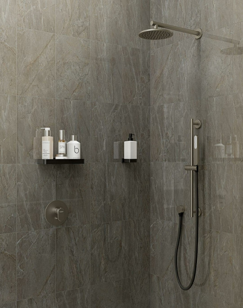 Керамическая плитка Kerama Marazzi Кантата серый глянцевый 6431 настенная 25х40 см
