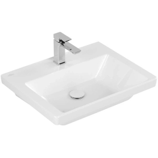 раковина 60x47 см villeroy & boch subway 3.0 4a706l01