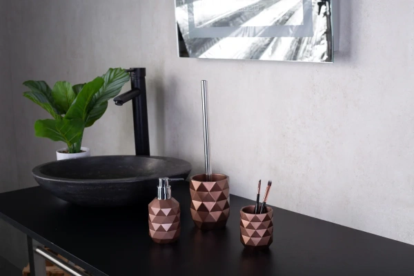 Ёршик для унитаза Ridder Joyce 2165408 коричневый металлик