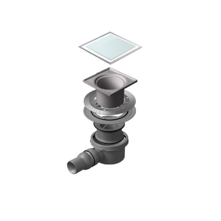 трап для душа pestan confluo standard 15x15 vertical white glass 13000098