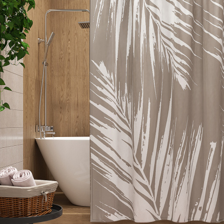 Штора для ванны WasserKRAFT Lopau 180х200 SC-60201 цвет бежевый