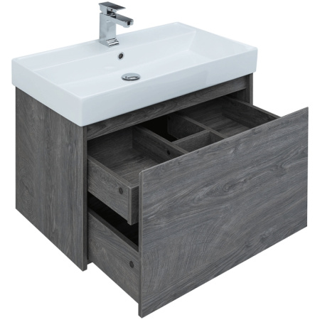 тумба под раковину aquanet nova lite 75 242274 подвесная дуб рошелье