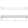 gessi gessi tondo полотенцедержатель, 60 см, цвет: black xl