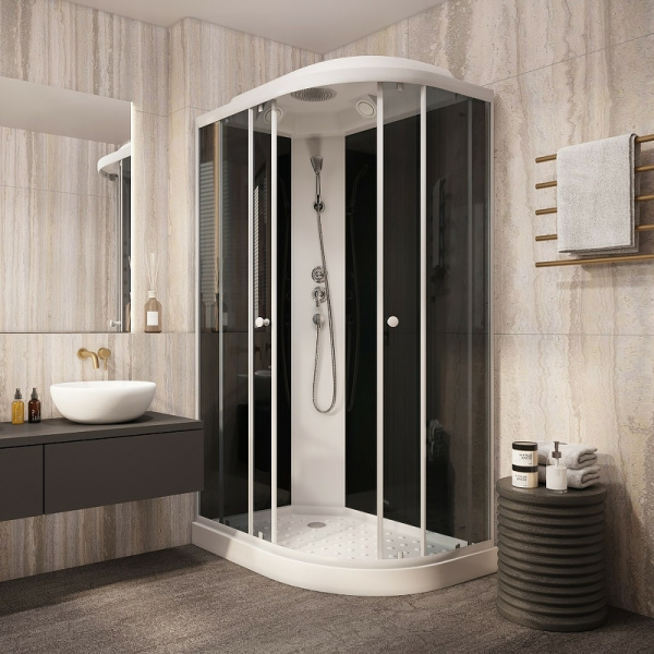 душевая кабина parly classic эконом 120x80 l ec1231l без гидромассажа
