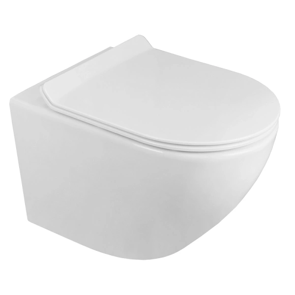 унитаз azario grado 490х370х360 безободковый с быстросъемным сиденьем микролифт (az-0046 -n)