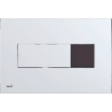 Кнопка для инсталляции AlcaPlast Sensor M370S для унитаза, комбинированная, подключение к сети, белый