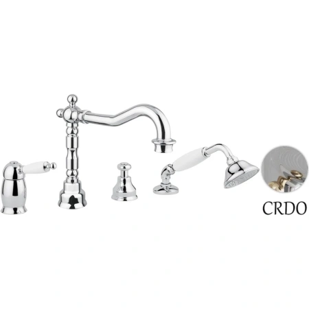 Смеситель на борт ванны Migliore Oxford ML.OXF-6355.BI.CRDO